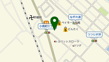 コインランドリーザブーンベイモール店の地図画像