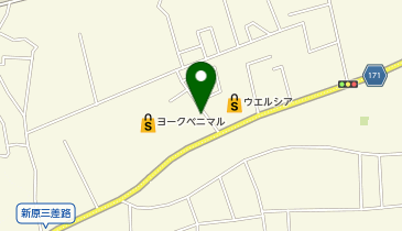 コインランドリー新原店の地図画像