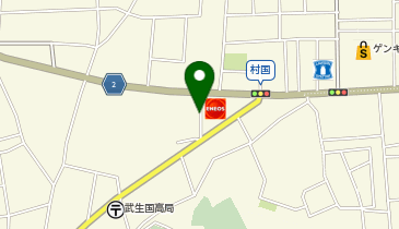 コインランドリー村国店の地図画像