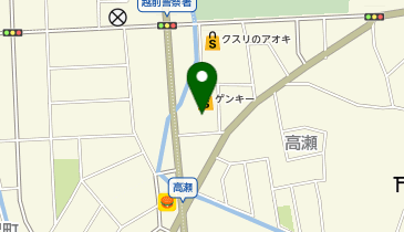 コインランドリーザブーン高瀬店の地図画像