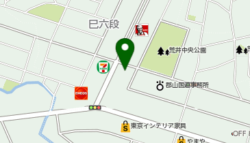 ランドリー専科荒井店の地図画像