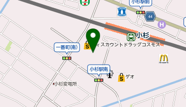 コインランドリーザブーン小杉店の地図画像