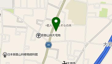 ホワイト急便山科大宅店の地図画像