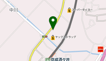 コインランドリーふかふか酒々井店の地図画像