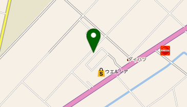 コインランドリー洗濯日和保原店の地図画像