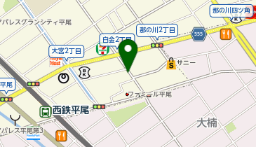 洗ってルンバ平尾那の川店の地図画像