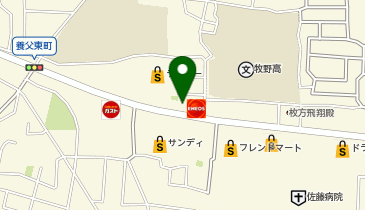 エネオスくずはランドリーの地図画像