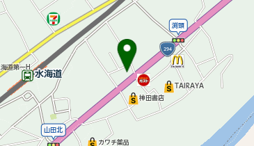 ジャンボランドリーふわふわ水海道バイパス店の地図画像