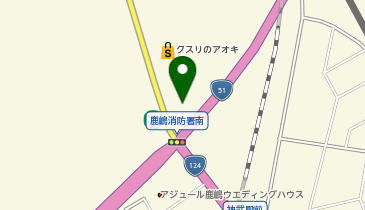 ランドリー専科鹿嶋スタジアム店の地図画像