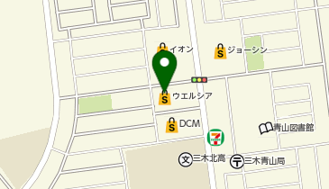 コインランドリーフジヤ青山店の地図画像