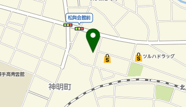 かめやコインランドリー横手店の地図画像