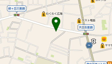 大型コインランドリー大日店の地図画像