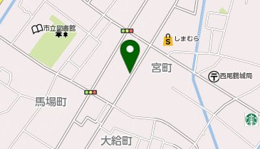 コインランドリー福の地図画像