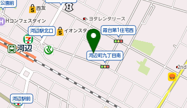 コインランドリーTe.To.Te.河辺駅前店の地図画像