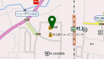 大型コインランドリー村上緑町店の地図画像