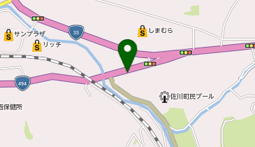 コインランドリーbm佐川店の地図画像