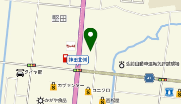 ドゥランドリー弘前堅田店の地図画像