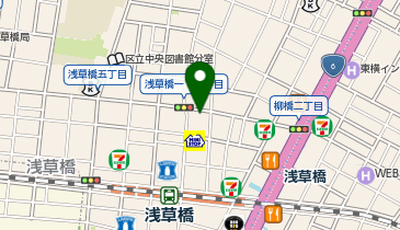 WASH&DRY24浅草橋店の地図画像