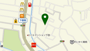 コインランドリーHC下郡店の地図画像