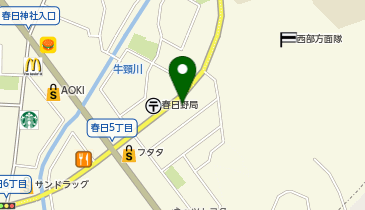 白いシャツ春日店の地図画像