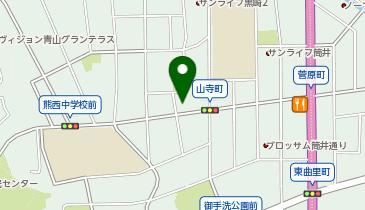コインランドリー熊西店の地図画像