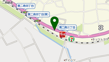 コインランドリーJET二島店の地図画像