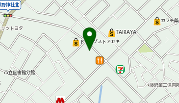 コインランドリー下藤沢店の地図画像