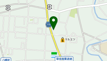 Wash&Dry24hコインランドリー草加八幡店の地図画像