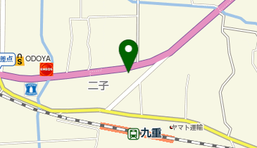 大型コインランドリーフィーダの森九重店の地図画像