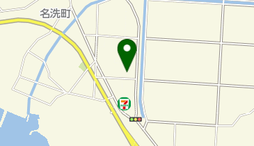 大型コインランドリー名洗店の地図画像