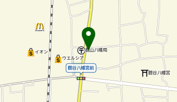 大型コインランドリーフィーダの森八幡店の地図画像