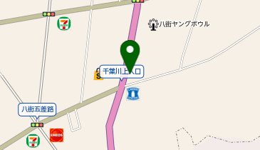 大型コインランドリー八街店の地図画像