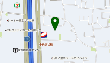 コインランドリーふわふわの地図画像