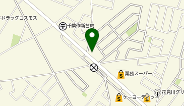 作新コインランドリーの地図画像