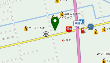 コインランドリーたかのす店の地図画像