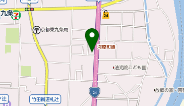 ホワイト急便河原町九条店の地図画像