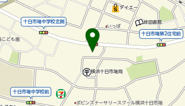 大型コインランドリー十日市場店の地図画像