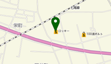 コインランドリーロッキー七尾店の地図画像