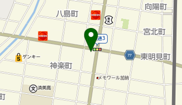 コインランドリー城東通店の地図画像