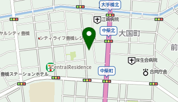 コインランドリーくるくるの地図画像
