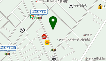コインランドリーあおぞら安城住吉店の地図画像