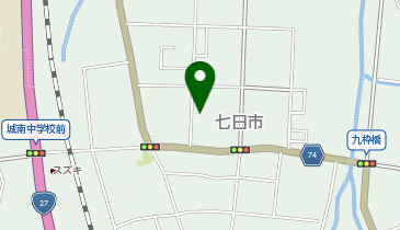 コインランドリー七日市店の地図画像