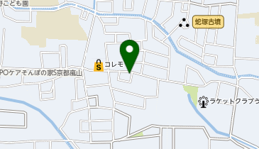 コインランドリー白うさぎの地図画像