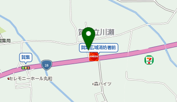 コインランドリーふわふわ賀集店の地図画像