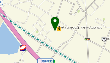 コインランドリーフジヤ東二見店の地図画像