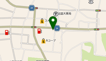 コインランドリー大東店の地図画像