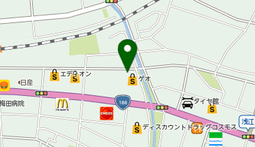 コインランドリーホワイトピアの地図画像