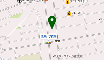 うさぎのコインランドリー東深津店の地図画像