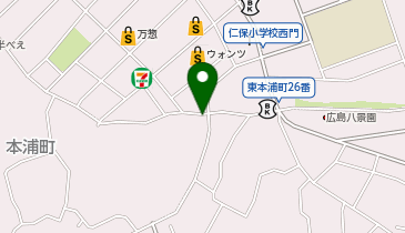 WASH-PARK本浦店の地図画像