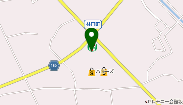 コインランドリー林田店の地図画像